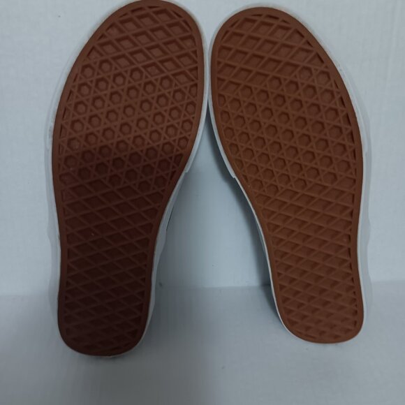 VANS WOMEN'S CRIMSON FAUX LEATHER SNEAKERS - Picture 4 of 13